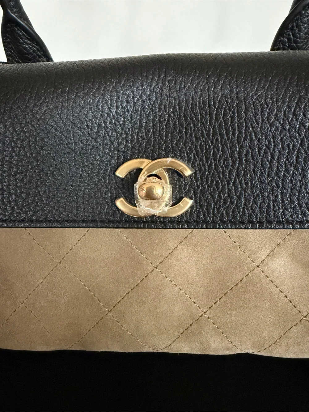 Chanel East-West Small Shopping Shoulder Bag with Gold tone Hardware